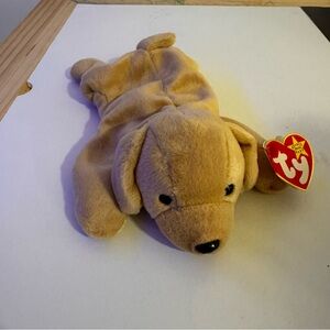 Vintage Ty Beanie Babies Dog FETCH D.O.B February 4, 1997 With Tag